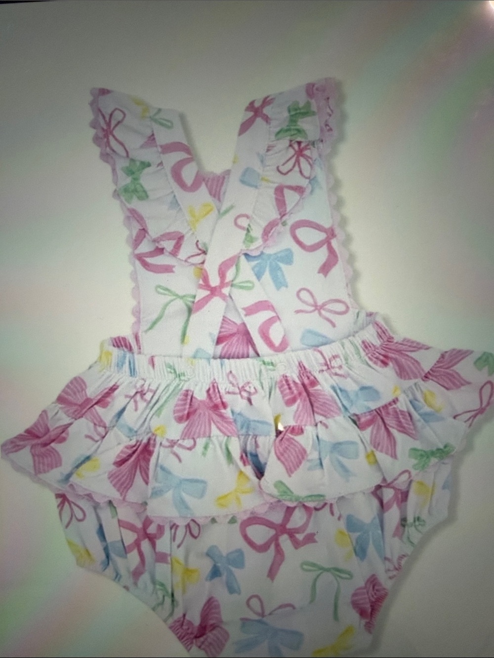 Angel Dear sweet bows Ric Rac Ruffle Su suit - Picture 10 of 10